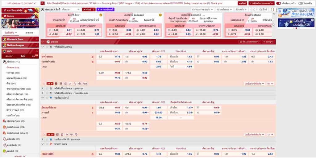 ผู้ให้บริการ saba sports we88